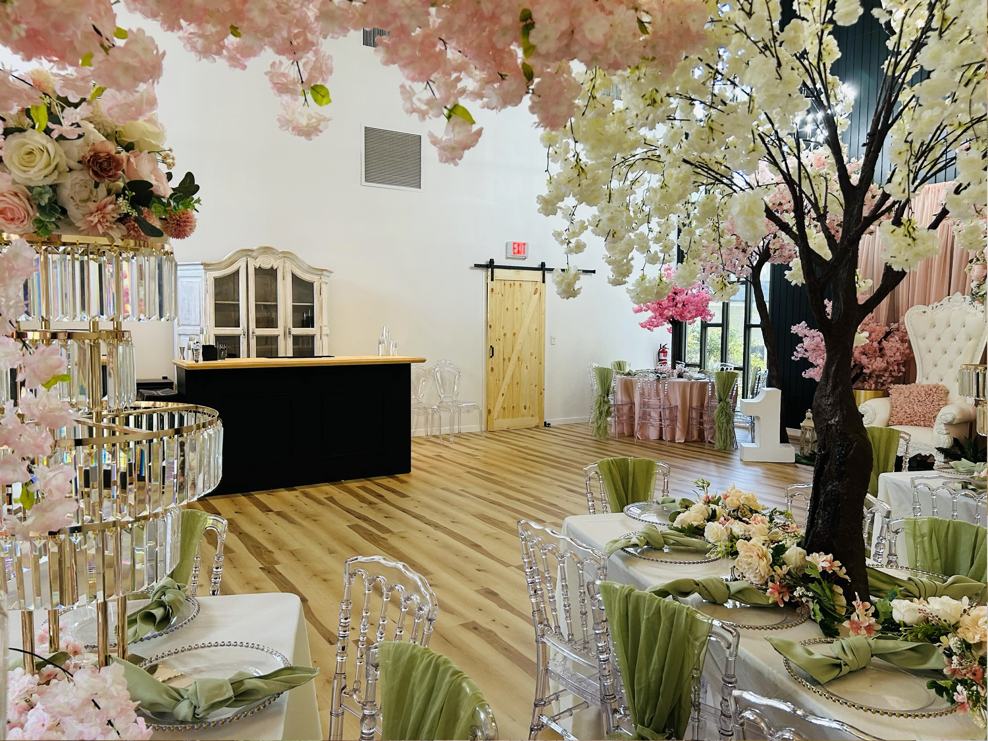 Romantic quinceañera venue styling Northeast Florida