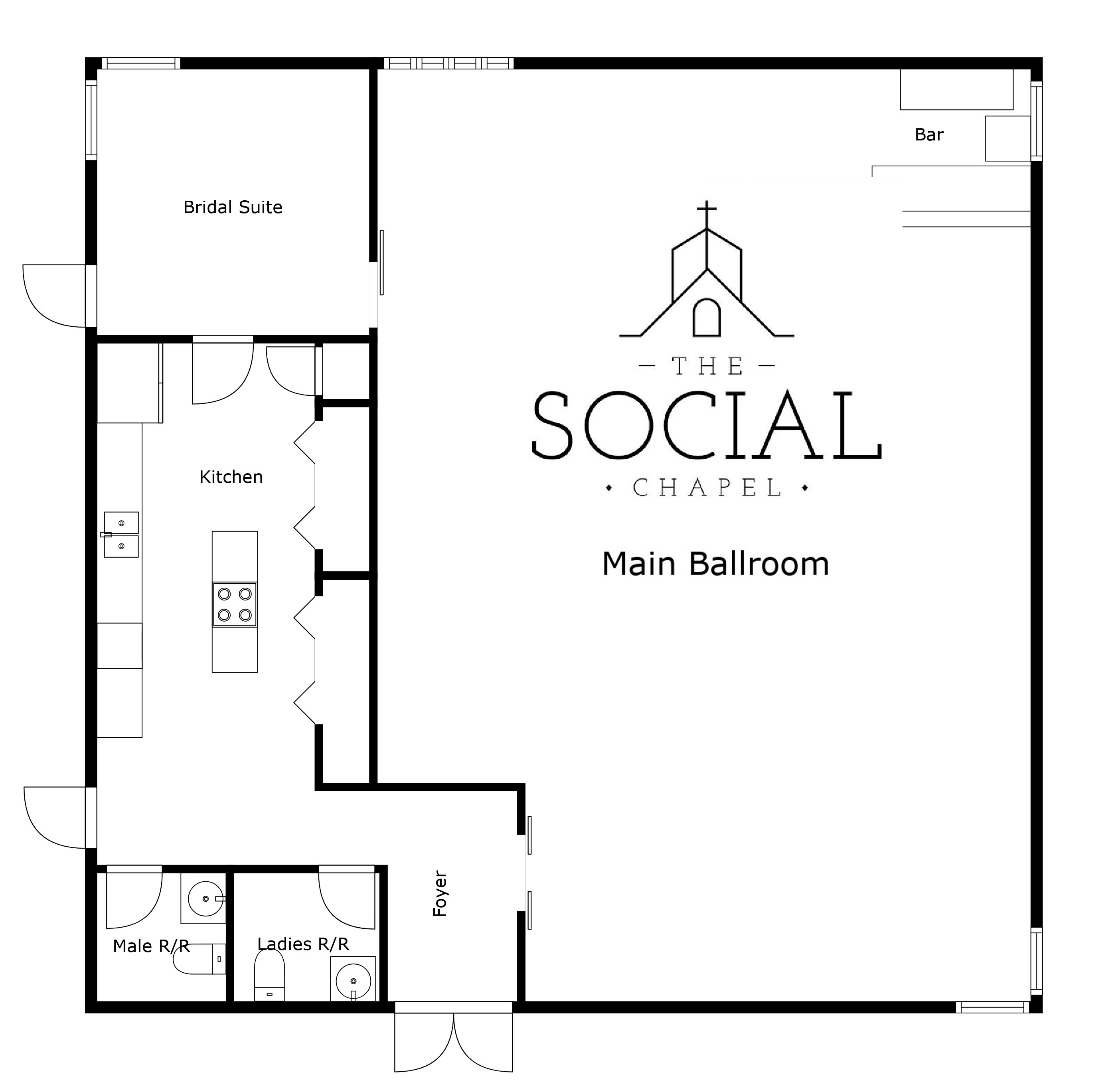 The Social Chapel Floor Plan - Click to enlarge